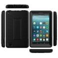 thumbnail image 4 of All-New Amazon Fire 7 Tablet (9th Generation, 2019 release) Case, Dteck Rugged Kickstand Three Layer Heavy Duty Shockproof Protective Cover For Kindle Fire 7 2019 9th Generation, Black, 4 of 6