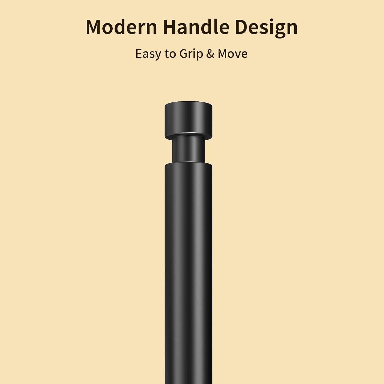 Paper Towel Holder Countertop, Black Paper Towel Holder with Weighted Base Non Slip, Standing Paper Towel Roll Holder for Kitchen Bathroom, Stainles Steel (Matte Black)