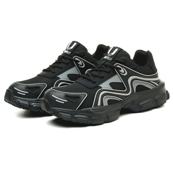 Industrial Footwear Women's Safety Shoes Steel Toe Work Shoes, Lightweight Breathable Safety Trainers, Slip-Resistant Industrial Footwear, Comfortable Non-Slip Sneakers for Women