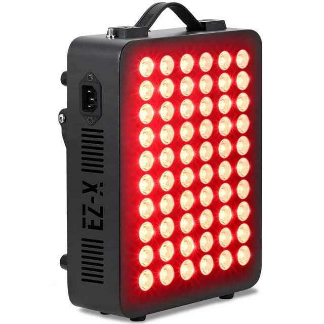 EZ-X Premium Red Light Panel - High Performance Red & Infrared Light Therapy - Extra Power 300W - 660nm 850nm - Dual Chips LEDs - Full body with Adjustable Stand