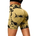 thumbnail image 3 of Breezora Womens High Rise Tie Dye Workout Shorts Belly Firming Compression Yoga Shorts Seamless Sporty Bottoms, 3 of 5