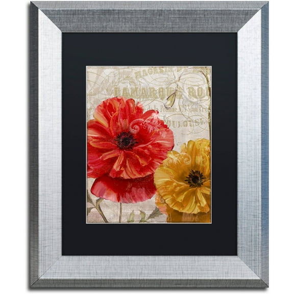 Trademark Fine Art "March" Canvas Art by Color Bakery Black Matte, Silver Frame