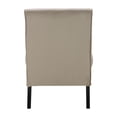 thumbnail image 6 of Elle Decor Olivia Modern Upholstered Armless Accent Chair and Ottoman Set, Taupe Beige, 6 of 8