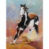 thumbnail image 1 of Patrón de caballo corriendo, taladro cuadrado completo, pintura de diamante, entusiastas de la artesanía Tmvgtek Arte deco, 1 of 9