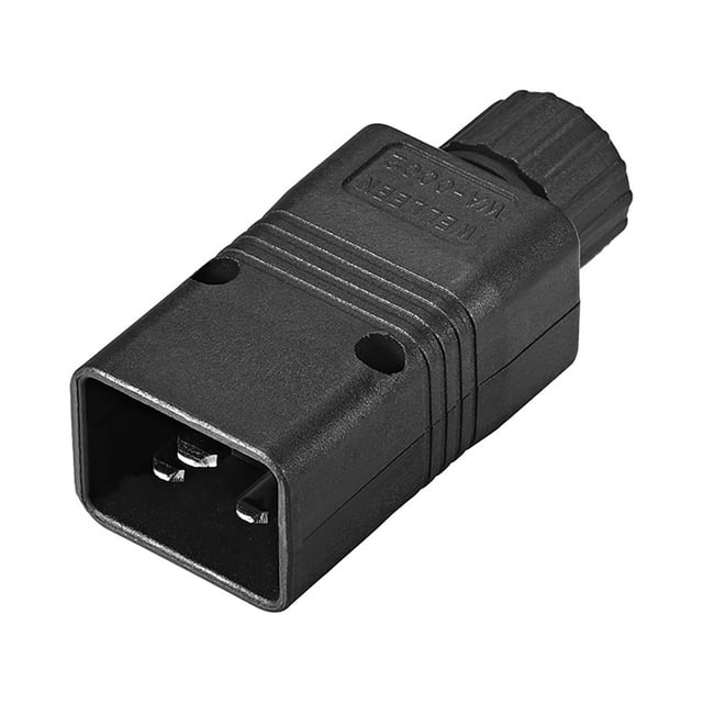 Adaptador de conector de enchufe macho IEC320 C20 de 16A AC110-250V Uxcell