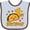 Blue and Chocolate, variant on Inktastic 1st Birthday with Taco and Confetti Boys or Girls Baby Bib