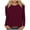Wine, variant on Fengyings Long Sleeve Shirts for Women Loose Fit Round Neck Basic Tops Casual 2024 Fall Outfits