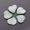 Jade Green, variant on 10pcs 15mm Crystal Glass Petal Leaf Loose Pendants Beads for Jewellery Making-Grayish Blue