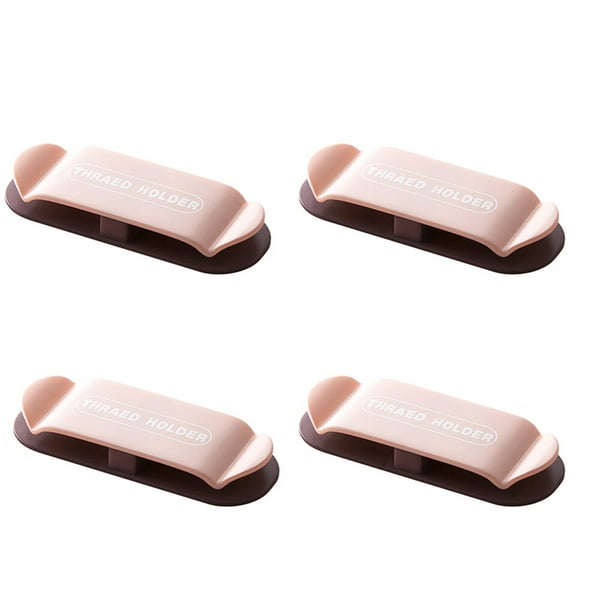 Naiovety Soporte para enchufe de alimentación, gancho sin perforaciones, impermeable, para el hogar, 4 Uds. Almacenamiento y organización del hogar Rosa