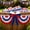 style A, variant on Red White Blue Star Print Bow for Independence Day, Polyester Decorative Bow for Front Door and Wreath, Patriotic Bow for Holiday Party and Mailbox