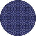thumbnail image 1 of Ahgly Company Indoor Round Patterned Royal Blue Area Rugs, 7' Round, 1 of 1