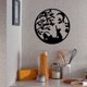 thumbnail image 3 of Decoración de pared de metal con diseño de gatos, color negro, 3 of 9