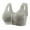 Gray, variant on Daisy Bras for Women No Underwire Front Closure Comfort Older Wireless Snap Closing Bra Gifts