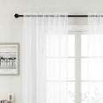 thumbnail image 5 of Crystal 2-Pack Sheer Rod Pocket Window Panel, Black, 52x84 Inches, 5 of 5