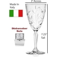 thumbnail image 3 of Laurus White Wine Glasses Set of 6, 7oz Classic Stemware, Made in Italy, Clear Glass, Ideal for Dinner, Hosting & Gift Giving, 3 of 4
