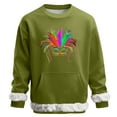 thumbnail image 2 of RKSTN Men's Carnival Party Sweatshirts Oversized Crew Neck Carnival Graphic Print Versatile Fleece Sweatshirt Mens Casual Round Neck Relaxed Fits Comfy Pullover Sweatshirt Top Fall Winter Clothes, 2 of 7