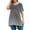 Gray, variant on TQWQT Womens Plus Size Tops 4x-5x Short Sleeve T Shirts Floral Graphic T-Shirt Crew Neck T Shirts Summer Casual Tunics Blouses Dark Blue 2XL