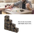 thumbnail image 3 of 6 Sided Number  Set§16mm Number  Set§16mm Number §game § Set§number  Set 20 PCS 6 Sided Number  Set Black Lightweight Impact Resistance 16mm Number  For Table Games, 3 of 8