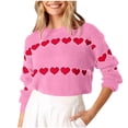 thumbnail image 2 of Hot6sl Pull Mode Femme Ample Imprimé Manches Longues Col Rond Haut, 2 of 3