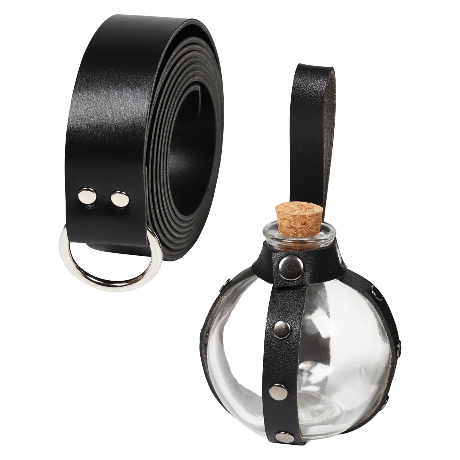 lionlar Belt Skirt Walks Belt with Rivets Knight Wizard Halloween 240cm with Cork Potion rivet black Walmart