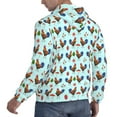 thumbnail image 3 of Hoodies for Men - Roosters And Plants Long Sleeve Comfrt Men'S Fashion Hoodies & Sweatshirts, Sweatshirts for Men Hoodies Pullover Clothing Clothes with Pouch, 3 of 7