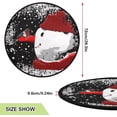 thumbnail image 2 of Christmas Snowman Birds Christmas Tree Mats Waterproof Tree Skirt, Happy New Year Xmas Tree Stand Tray Mat Floor Protector Pad for Holiday Party Decoration, 28.3", 2 of 6