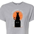 thumbnail image 3 of Hocus Pocus - Binx Graveyard - Juniors Cropped Graphic T-Shirt, 3 of 5