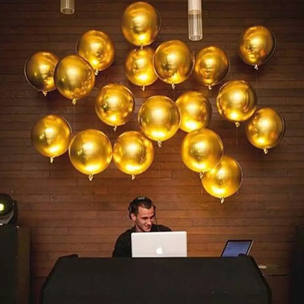 4D Foil Balloon Large Round Sphere Shaped Aluminum Foil Balloon