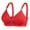 Red, variant on QLEICOM Everyday Bras for Women, Women's Comfort Lift Wirefree Bra Solid Color Comfortable Hollow Out Perspective Bra Underwear No Rims Bras No Underwire Beige Cup 40/90BC