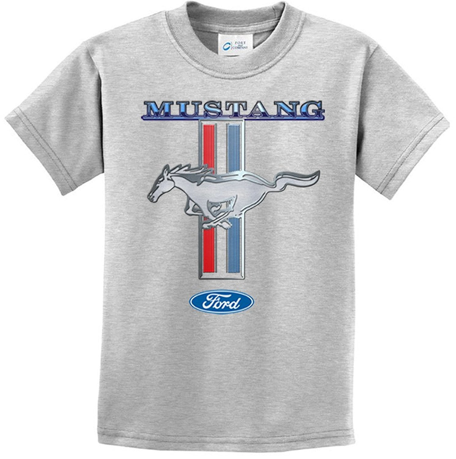 FORD MUSTANG STANG STRIPES Toddler Kids Graphic Tee Shirt 2T 3T 4T 4 5-6 7