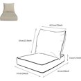 thumbnail image 2 of x Coussins de Patio à Assise Profonde pour Extérieur/intérieur, Ensemble de Rembourrage en Mousse Résiliente, Hydrofuges, Résistants aux Taches et aux Intempéries, Assise Profonde, Bas Chili, 2 of 7