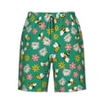thumbnail image 7 of Disketp Men's Swim Trunks Hawaiian Breathable Surf Beach Swimsuits Mesh Lining Beach Shorts with Pockets-Flying Bees, 7 of 7