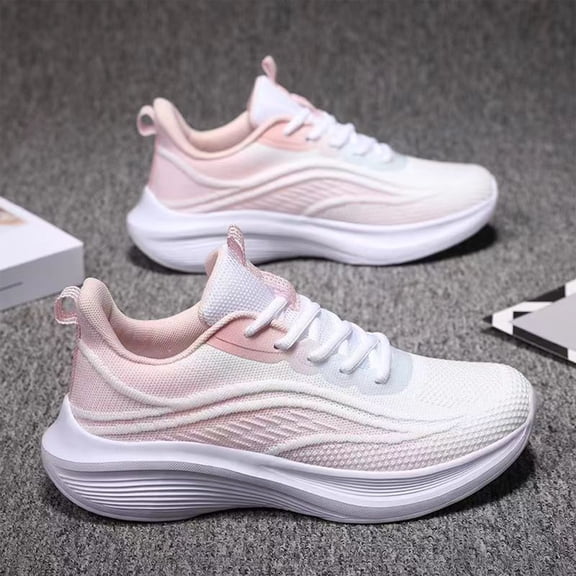 Women's Lightweight Tennis Shoes Breathable Mesh Upper Durable Non-Slip Running Sneakers for Women for Jogging Walking and Fitness