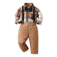 thumbnail image 2 of Baby Boys' And Newborn Button Down Shirt and Pants, 2 Piece Outfit, 2 of 8