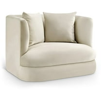 Meridian Furniture Alder Cream Velvet Accent Chair