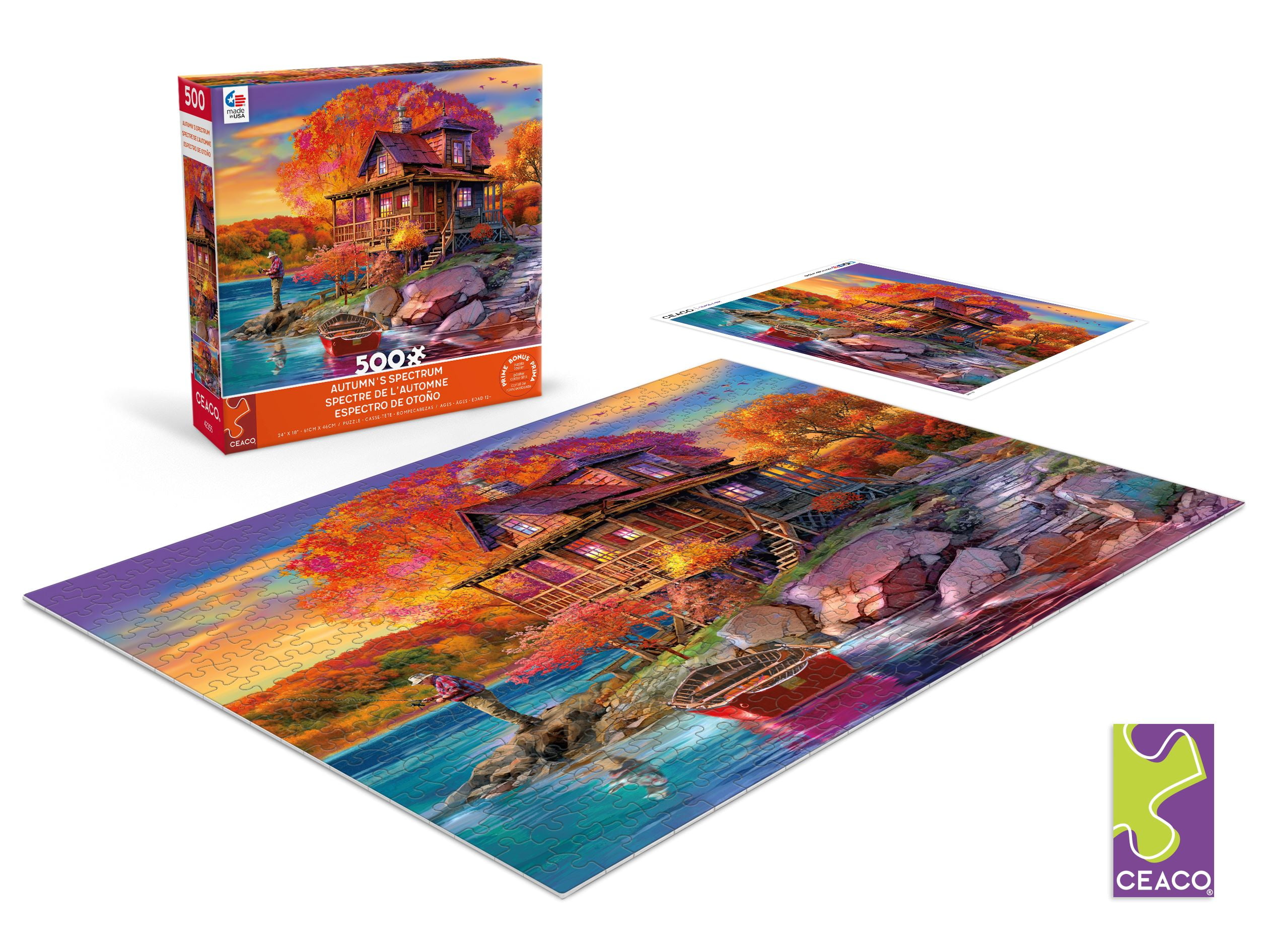 Ceaco 500 Piece Autumn's Spectrum (Chris Bigelow) Interlocking Jigsaw Puzzle