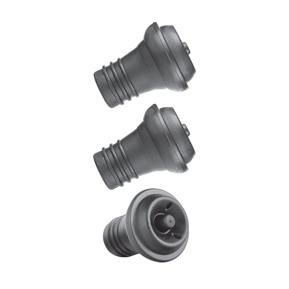 Set de 3 unidades de silicona negra Wine Stopper Final Touch