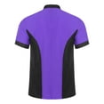 thumbnail image 2 of Moggemol Veste de Chef Unisexe Veste de Chef Professionnelle Uniforme de Travail de Cuisine à Double Boutonnage Violet TG, 2 of 5