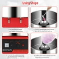 thumbnail image 5 of Bonnlo 980W Cotton Candy Machine, Pink Candy Floss Maker with 21 inch Stainless Steel Bowl, Storage Drawer & Suagr Scoop, Easy Use for Home, Markets, Parties and Events, 5 of 9