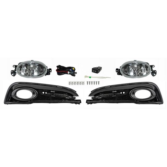 Par Faros Niebla Civic 2013 A 2014 Honda S/Mold Crom C/Parrilla Genérica .