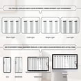 thumbnail image 2 of DWCN White Blackout Curtains 84 Inches Long for Living Room Thermal Insulated Light & Heat Blocking Full Room Darkening Noise Reducing Grommet 2 Panels Curtain (White,52"W x 95"L), 2 of 6