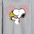 thumbnail image 3 of Peanuts - Snoopy Woodstock Xo Heart - Men's Long Sleeve T-Shirt, 3 of 6