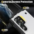 thumbnail image 3 of JTCASES for Samsung Galaxy S22 Ultra Case, Foldable Kickstand Heavy Duty Protective Rugged Hybird Anti-slip Shockproof/Drop Resistant PC TPU Shell for Samsung Galaxy S22 Ultra, White, 3 of 7
