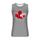 thumbnail image 3 of Hombres Hojas de Arce Impresión Gimnasio Hogar Usar Pijamas Color Algodón Color Sólido Cuello Redondo Camiseta, 3 of 3