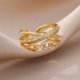 thumbnail image 5 of Fashion Gold Color Stainless Steel Rings For Women Chain Hollow Out Crystal Zircon Finger Ring Jewelry 2023 Gift anillos mujer, 5 of 5