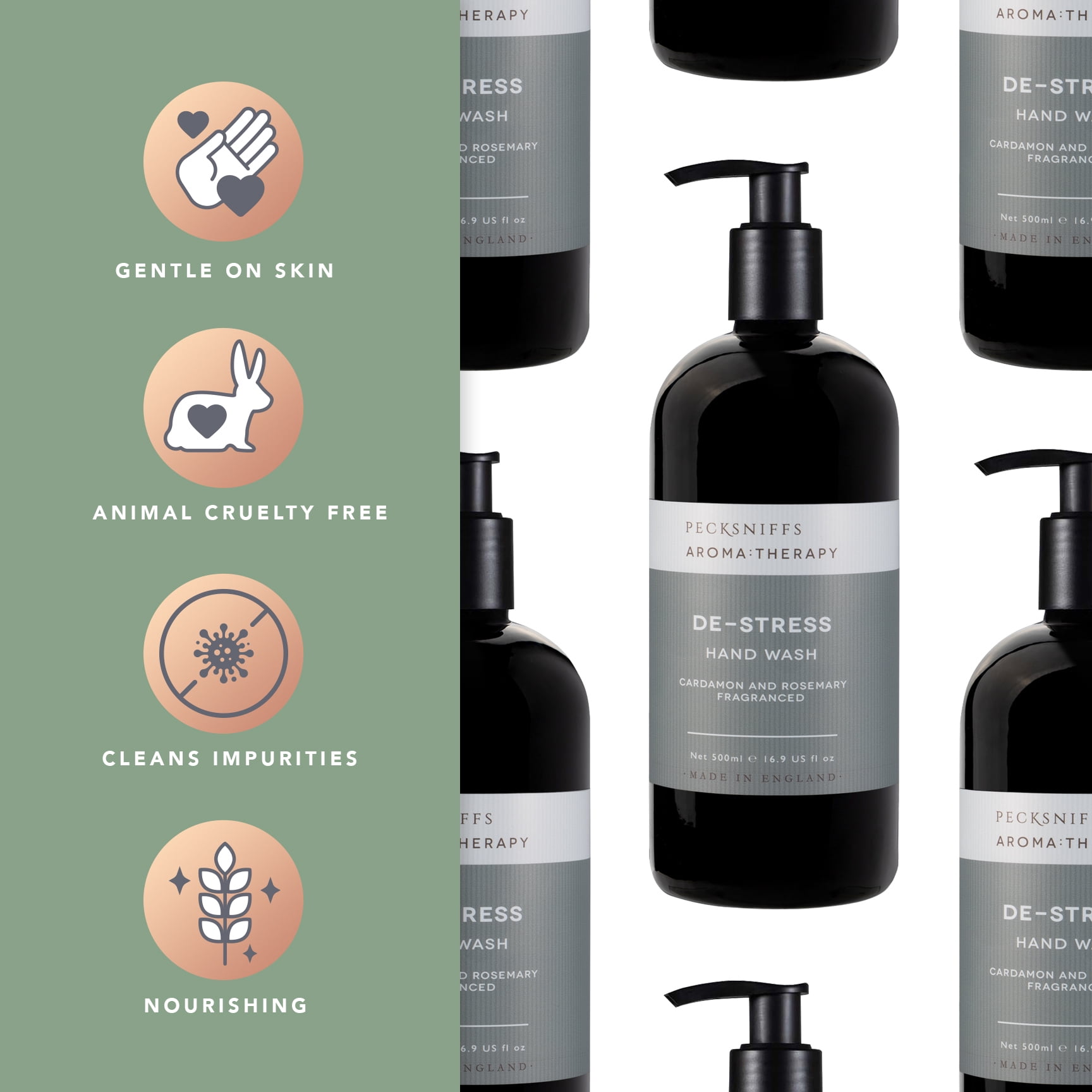 Pecksniff's Aroma:Therapy De-Stress 500 ml/16.9 fl oz Hand Wash
