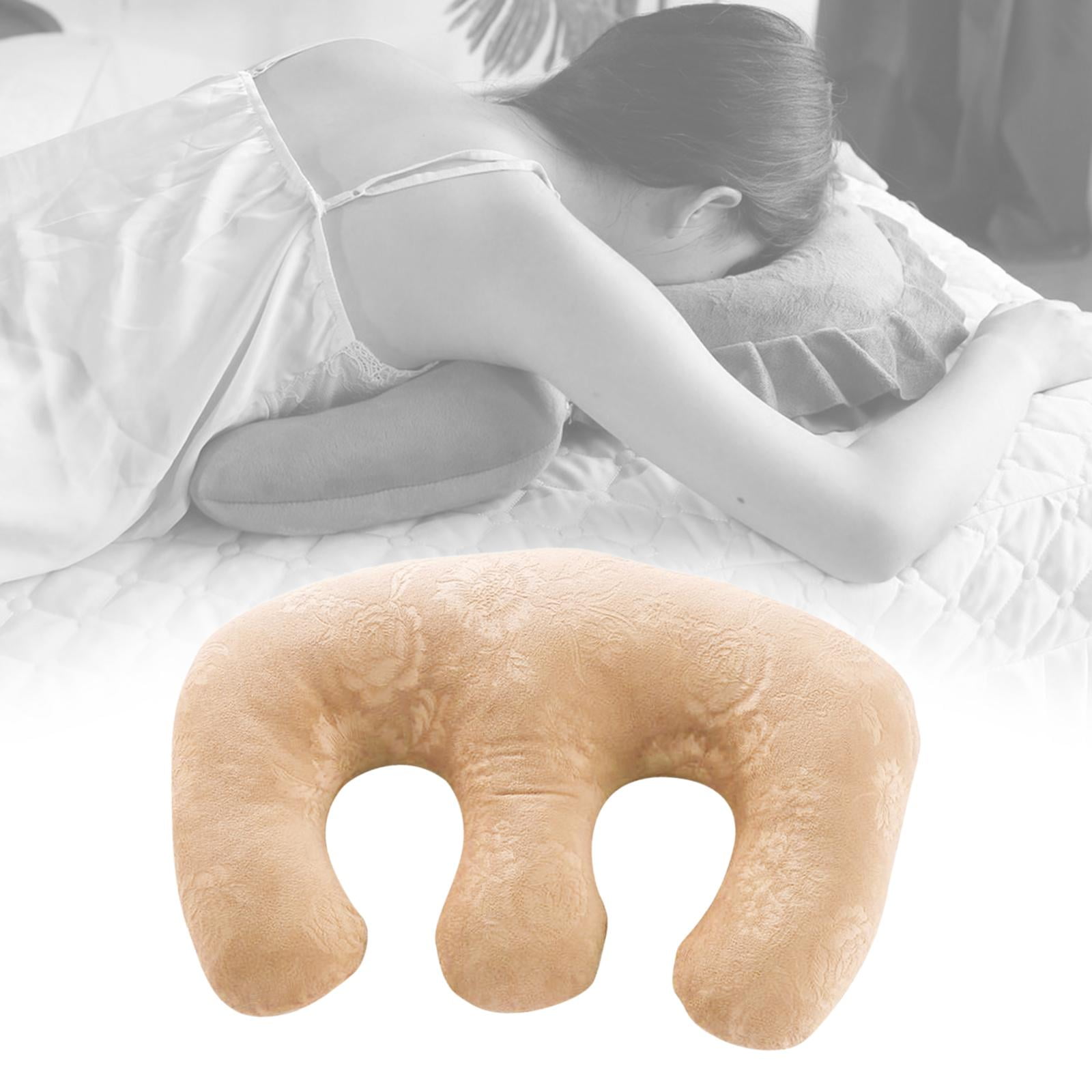 Soft Detachable Chest Pillow Chest Pad , Bolster Supplies for SPA Beauty Salon Massage Table Body Relaxing for feeding 1Piece - Golden
