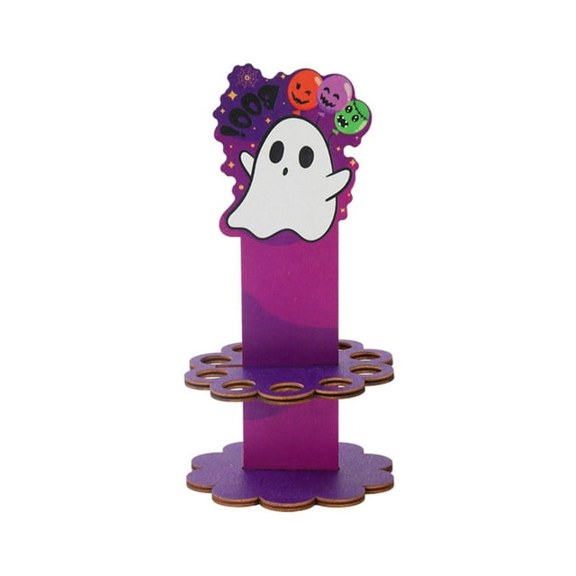 HUASHENG Halloween Rack Children's Decorations Pumpkin Clip Double Printed Wooden Ornament