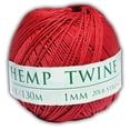 thumbnail image 1 of Boule de Ficelle de Chanvre Rouge 1mm, 1 of 2