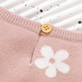thumbnail image 6 of Baby Knit Romper Floral Printed Cotton Long Sleeve Boys Girls Ruffle Sweater Clothes Baby Jumpsuit Adorable Baby Daily Wear, 6 of 9